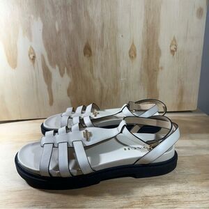 Coach Cream Strappy Sandals Women’s Size 9